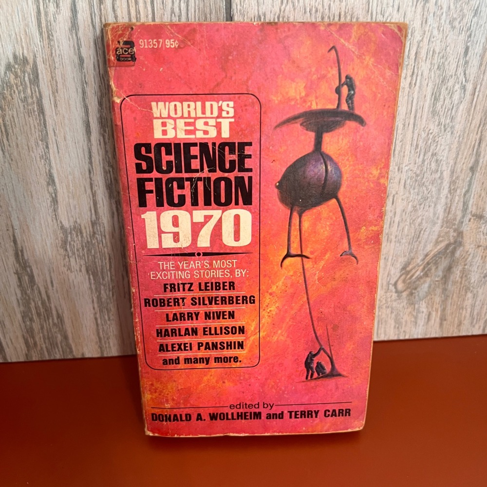 Worlds Best Science Fiction 1970 Ace Book Anthology Wollheim Carr Harlan Ellison